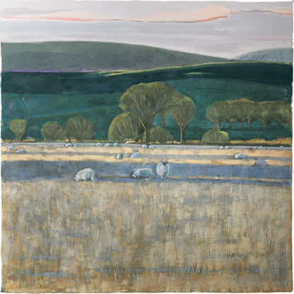 Landscape with Low Lying Sun (Northumberland)